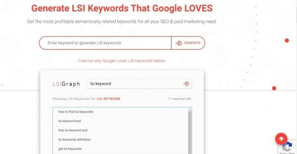 Free long tail keywords tool